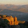 Graaff Reinet Rocks at sunset