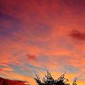 Sunset in different colours 