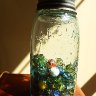 Mason Jar with Marbles