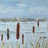 Inktober-Bullrushes Take Over Local Pond