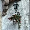 Old Town Street Lamp With Red Geraniums (Ljubljana, Slovenia)