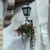 Old Town Street Lamp With Red Geraniums (Ljubljana, Slovenia) res.jpg