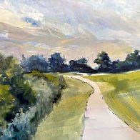 Gouache Challenge - A Walk A Day.JPG