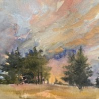 Gouache Challenge - Stormy Skies 1.JPG