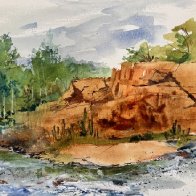 Mixed Media - Len's Canyon.JPG