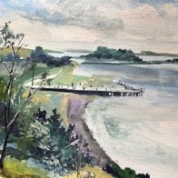 Gouache Challenge - Overlooking the Bay.JPG