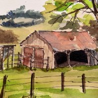 Drawing Challenge - Old Sheds.JPG