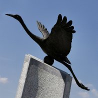 Elegance Of A Crane (Monument To Russian And Soviet Soldiers, Žale Cemetery, Ljubljana, Slovenia).jpg