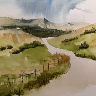 Watercolor Challenge - Hills 1.JPG