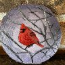 Wintry Cardinal Scene