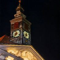 Ljubljana By Night-The City Hall (Ljubljana, Slovenia).jpg