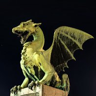 Ljubljana By Night-The Dragon (Ljubljana, Slovenia).jpg