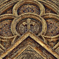 Large Rose Window Of The New Church Of St. Pelagia (Rovinj, Croatia) filter1.jpg