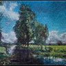 landscape sketch in oils