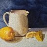Still life with lemons and pitcher