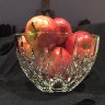 Apples in glass bowl