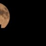 Full moonrise over our village