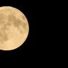 Full moonrise over our village