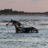 The lifeboat Horse at high tide