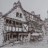 Medieval street, St Goustan, France