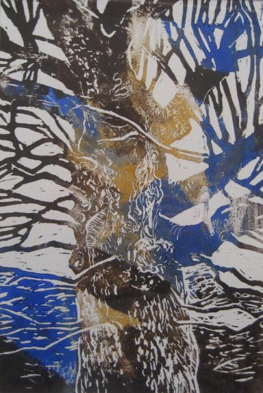 Tree in Blue and Ochre s.jpg